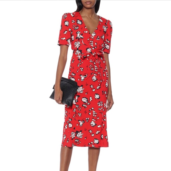 Veronica Beard Joia floral midi dress